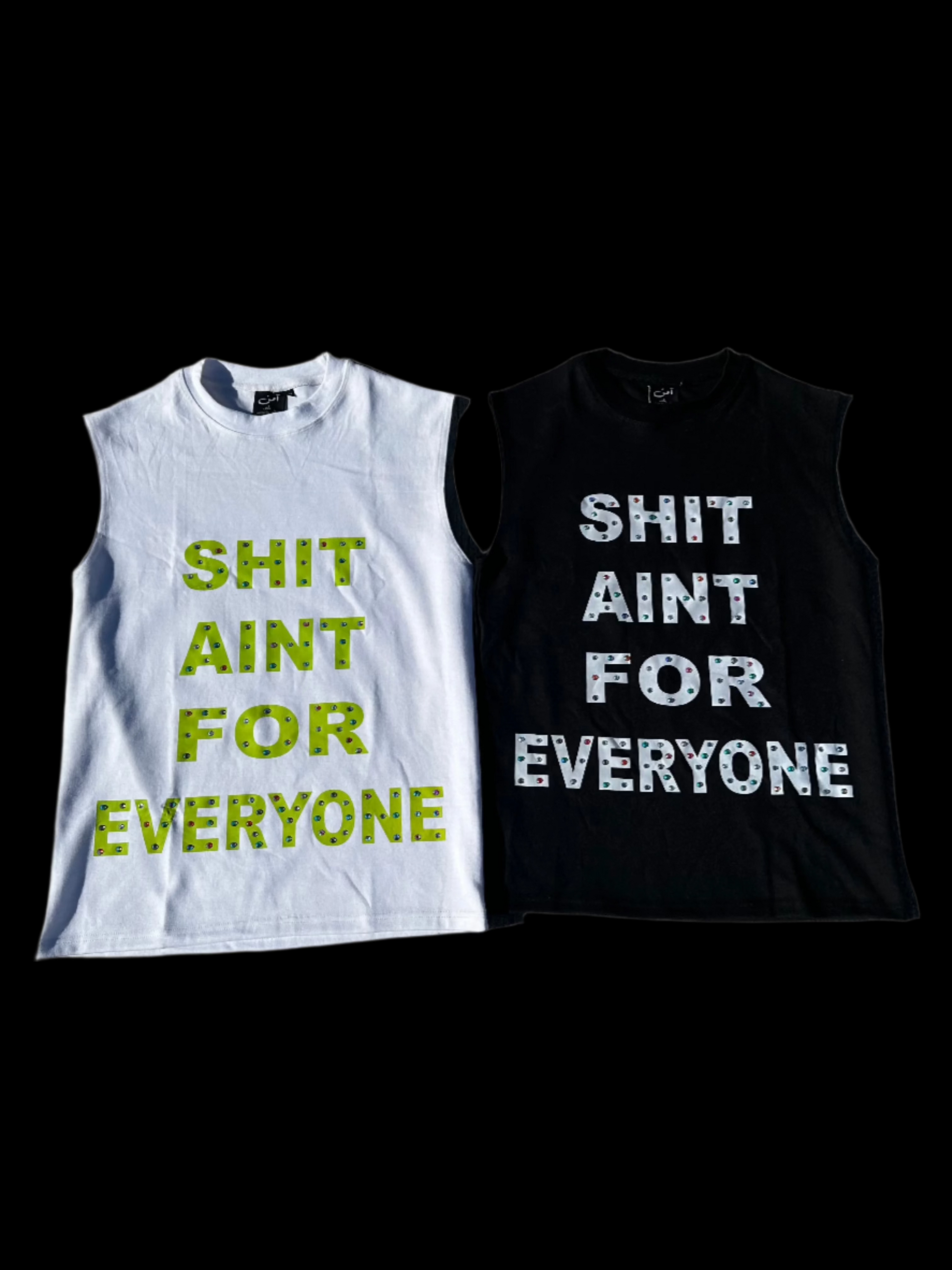 SAFE Rhinestone Sleevless Shirt